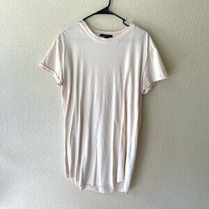 Forever 21, cream t-shirt dress, size L, NWOT
